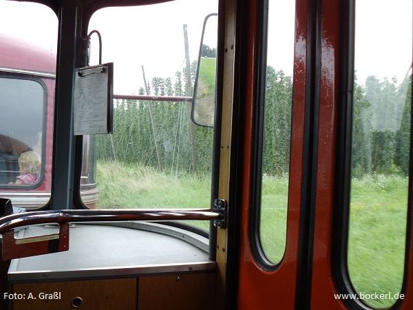 Schienenbus in Wolnzach am 19.8.2017, Foto: Graßl