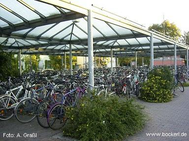 Fahrräder am Bahnhof Freising, 28.8.2012, Foto: Graßl