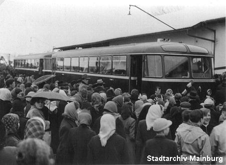 Schienenbus-Empfang