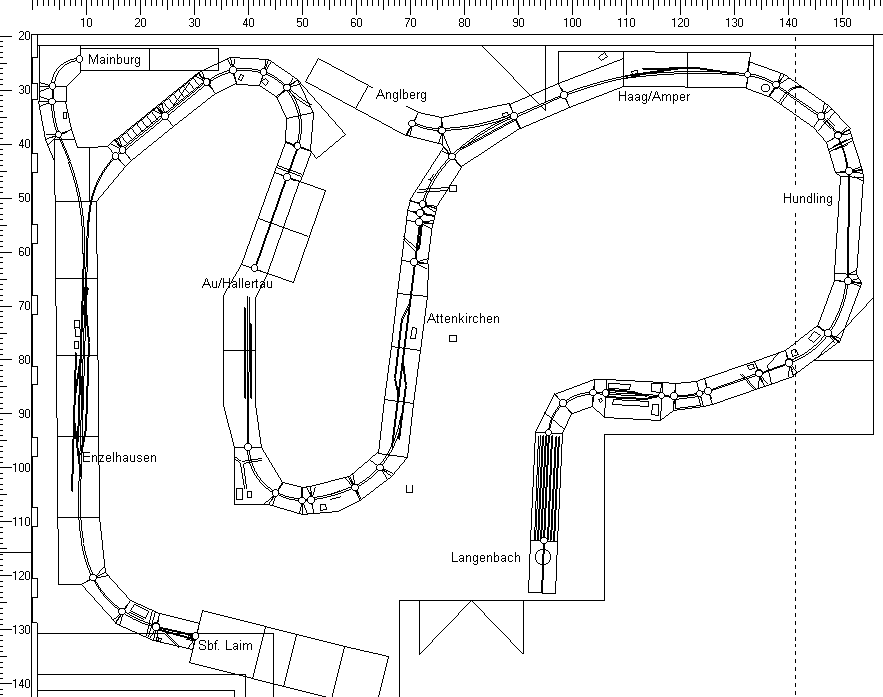 Aufbauplan Ausstellung Dezember 2004