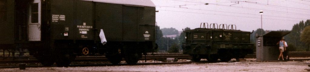 Eichung der Gleiswaage in Wolnzach Bahnhof (Rohrbach), Foto: Lorenz (mit freundlicher Genehmigung)