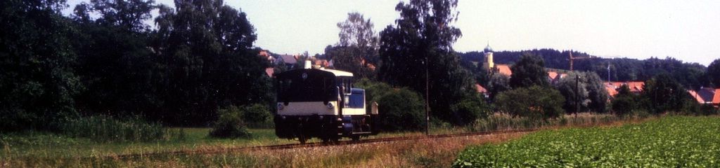 Eine Köf III bei Haag, 1988, Foto: Graßl